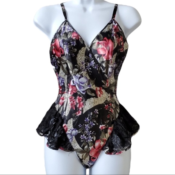 Victoria's Secret Other - VTG | VICTORIA SECRETS | GOLD LABEL NIGHTGOWN | FLORAL | LACE | SATIN |BODYSUIT